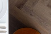 Herringbone LVT Flooring - Albany Oak 60x12.5cm