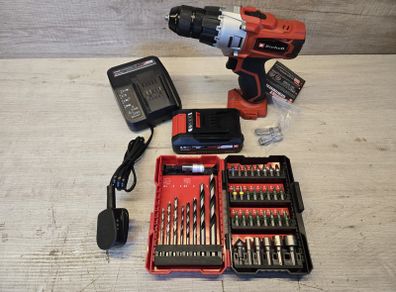 Einhell TE-CD 18/2Li Drill, 2ah Battery, Charger, Bit Box