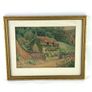 Vintage watercolour of thatched cottage Image 3