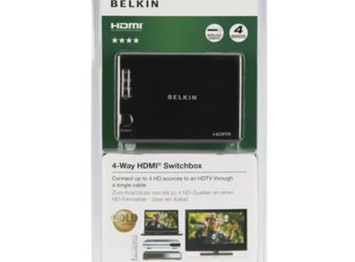 Belkin 4-Way HDMI Switchbox Black
