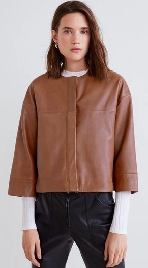 Mango leather jacket