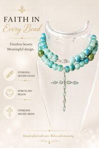 cross beaded necklace