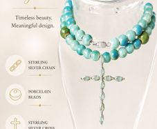 cross beaded necklace