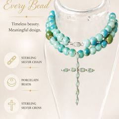 cross beaded necklace