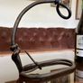 Vintage 20th Century Cast Iron Metal Brutalist Sculpture Bottle Holder Wine Rack Image 3