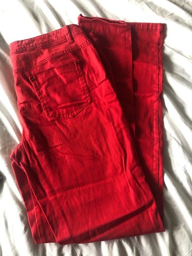 Red jeans size 14