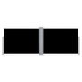 Retractable Side Awning Black 100x1000 cm Image 4