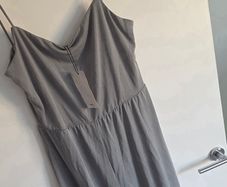 Medium, Brand-New MNG Casual Grey Strappy Jumpsuit