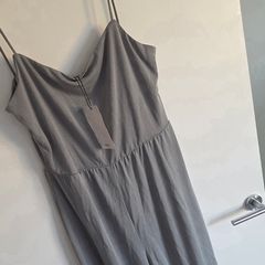Medium, Brand-New MNG Casual Grey Strappy Jumpsuit