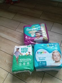 baby nappies size 6 + 7