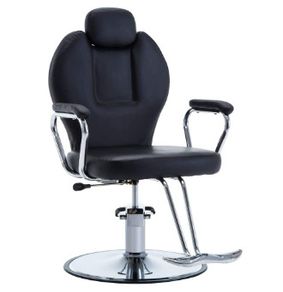 Executive And Adjustable  faux leather  upholstery barber Chair Hairdressing Equipment Operating Chair Black