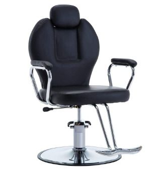 Executive And Adjustable  faux leather  upholstery barber Chair Hairdressing Equipment Operating Chair Black