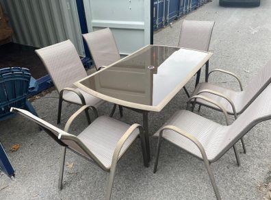 Garden table and chairs