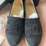 Chanel Black linen espadrilles Image 3