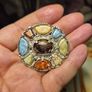 Vintage Celtic Stones Brooch Image 3