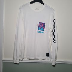 Mens Nike Dri Fit Air Chaz Bundick Long Sleeve T Shirt Size Medium White