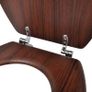 Toilet Seats with Lids 2 pcs MDF Brown Image 8