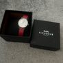 Coach Pink Leather Strap Watch for Women Image 2