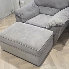 4 seater sofa , arm chair and footstool