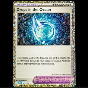 Drops in the Ocean 021/034 Holo Pokemon Card Classic Game Deck Blastoise Suicune CLB