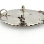 Vintage Mexican Signed 925 Sterling Silver Turquoise Inlay Brooch Image 7