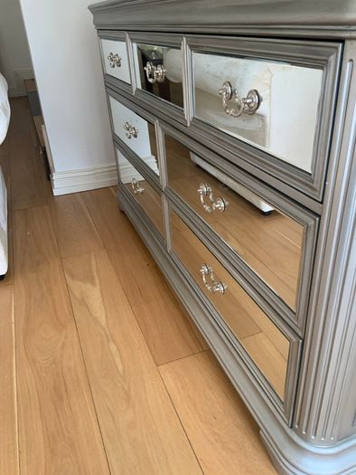 Large. irrored chest of drawers