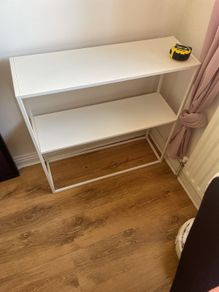 white shelf