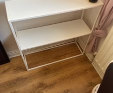 white shelf