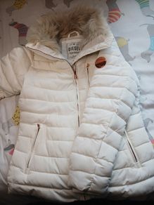 Gorgeous Diesel cream and rose gold jacket