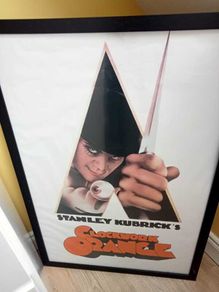 Large Framed A Clockwork Orange Movie Poster - Stanley Kubrick Cult Classic