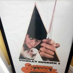 Large Framed A Clockwork Orange Movie Poster - Stanley Kubrick Cult Classic