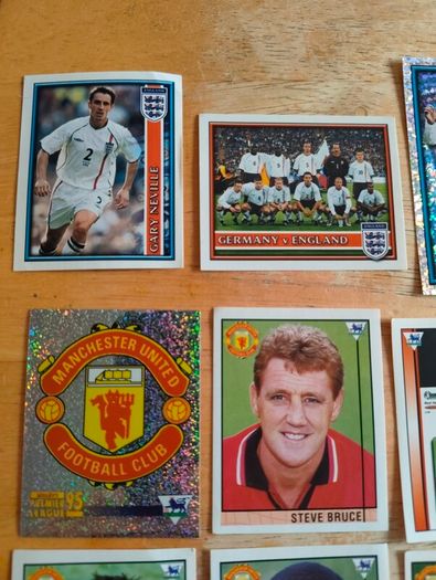 Merlin Football Premier League stickers 95 96 97 season and 2002 world cup