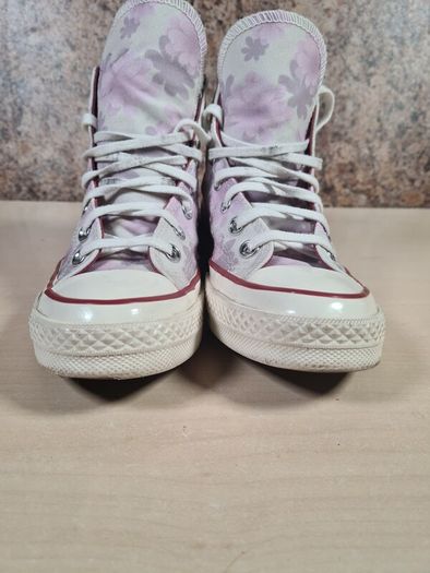 Girls Converse Chuck Taylor All Star Hi Tops Trainers Runners Floral Size Uk 3 Eu 35 Womens (AT1)