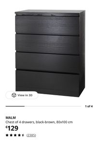 IKEA MALM Chest of Drawers