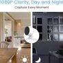 Smart Security Camera Indoor, Video Baby Monitor Pet Dog Camera with App Puppy Cam Night Vision 1080P 2-Way Audio, Motion Sound Detection Work with Alexa FREE POSTAGE Image 5