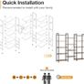Triple Bookshelf, Large Bookcase with 14 Open Display Shelves, Industrial Book Shelves Book Case for Bedroom, Wide Standing Shelving Unit for Living Room Home Office (Vintage Brown, 5-tier) Image 3