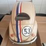 Volswagen Beetle Tin Plate Model Herbie No.53 Rally Car Metal Display Image 5