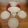 China Sandard' Collectable Vintage China Pieces ... Biscuit Plate, Gravy Boat, 3 Cake Plates and a Milk Jug Image 10