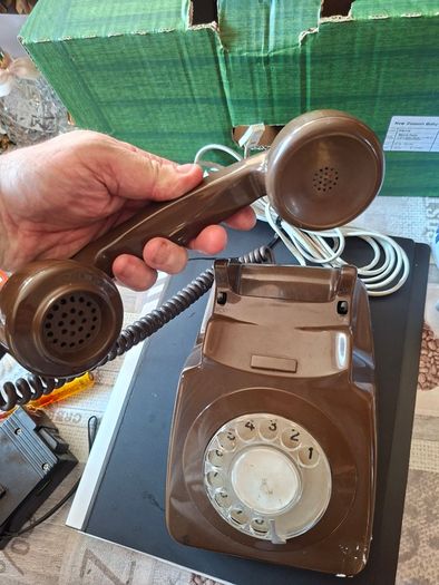 GPO 746 Rotary Dial Telephone, Vintage Model designed in a Classic Brown Finish, Beautiful Display for Props or shelf fillers of the olden days, postage available or collection