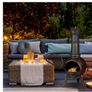1.36m Tall Chimenea Patio Fire Pit Chiminea Garden Fireplace stove Decorative   with Spark Guard, Poker, Fire Grate, Draft Flap, Garden Fireplace Cast Iron, Steel, Bronze Image 6