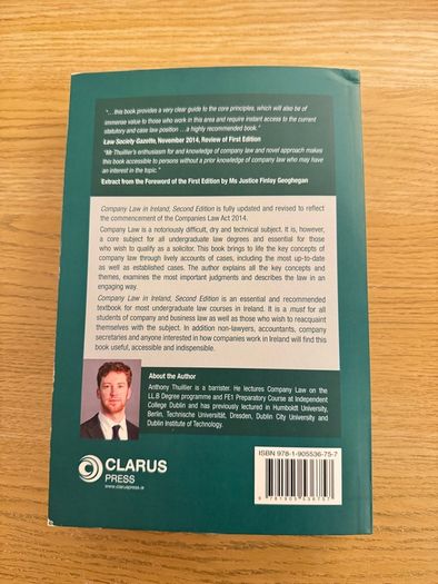 Company Law in Ireland 2nd Ed