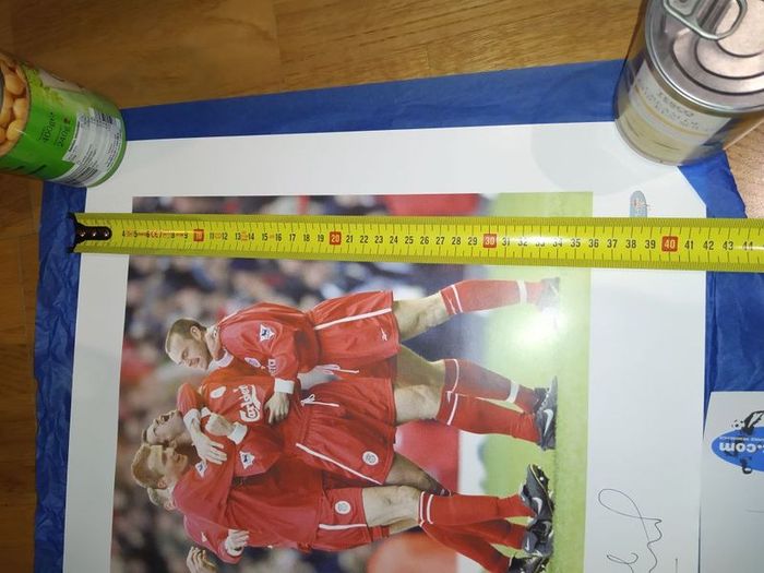 Liverpool signed Jamie Redknapp limited edition print