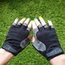 Gym gloves. Fingerless gloves. Cycling gloves. Work gloves. Carpenter gloves. Weightlifting. Workout.  Fitness.  Bodybuilding Image 9