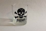 Set of 2 Vinyl for Halloween Adhesive Glass Vinyl Poison stickers decals