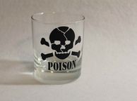 main image for ad Set of 2 Vinyl for Halloween Adhesive Glass Vinyl Poison stickers decals