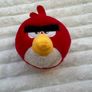 Angry Birds Plush Backpack Clip Red Bird approx. 10 cm. Used Please see photos Image 3