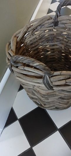 Large Thick Woven Rattan Basket