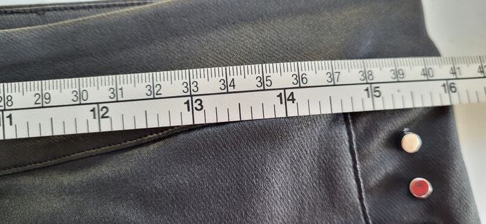 BANNED APPAREL Alternative Black Waxed Jeggings with Silver Studded Seams - Sz L (Fit 14-16UK) - Bnwt Rrp 89