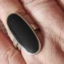 Sterling silver onyx stone ring Image 3