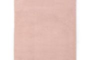 Rug 160x230 cm Faux Rabbit Fur Old Pink